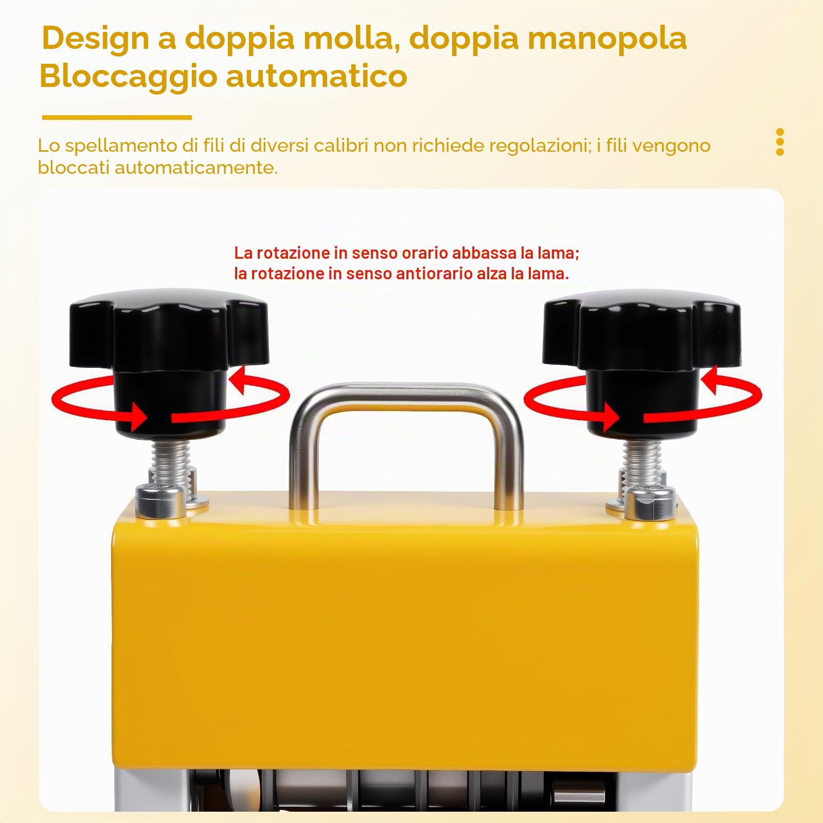 Macchina Spelafili, Spelafili A 6 Fori 3-17 Mm, Manuale/Elettrica | con Manico e Lama di Ricambio, Strumento Spelacavi Manuale Portatile, per Riciclaggio di Rottami di Rame