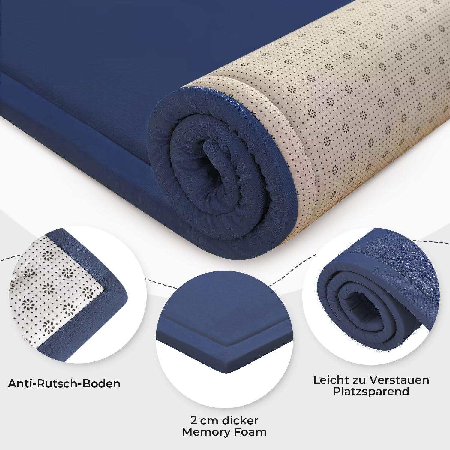 Les Enfants Plein de Velours épaississement de Couverture des Tapis Tapis Enfants antidérapante Tatami pour agrandir Jouer Tapis Salon, la Chambre du bébé, Salon (Bleu Foncé,80 * 150CM)