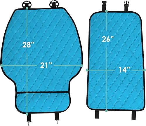 Miniatura 5 de FH Group Cojín de Asiento de Automóvil  Funda de Asiento Delantero Individual Neosupreme con Bolsillos Delanteros, Compatible con Airbag, Cojín de