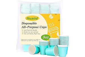 200-Pack Disposable Paper Cups for Kids' Bathrooms