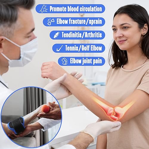 Miniatura 5 de Codera de tenis, alivio del dolor de codo, cómodo para tendinitisartritis y codo de tenisgolf, codo de antebrazo con almohadilla de compresión de
