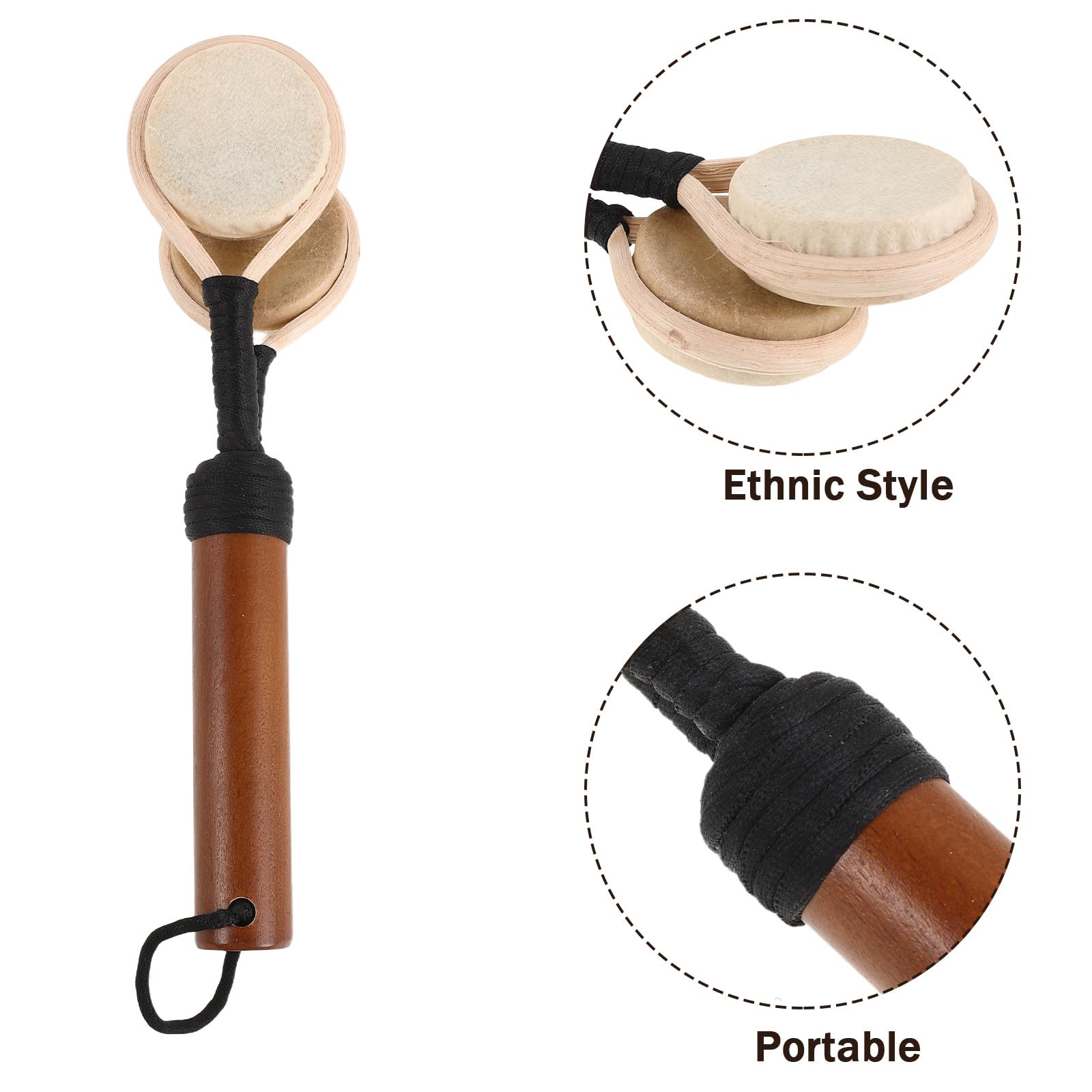 Maracas à Double Percussion, Instrument à Main Ethnique Traditionnel