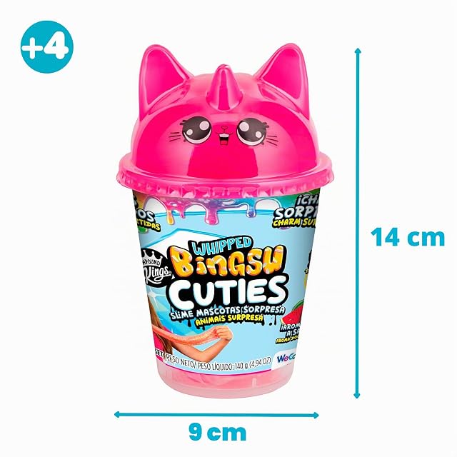 Foto 2 de 5 de Bizak Bingsu Cuties Slime Mascotas Sorpresa Rosa, Slime crujiente con Figura Sorpresa y abalorio Oculto