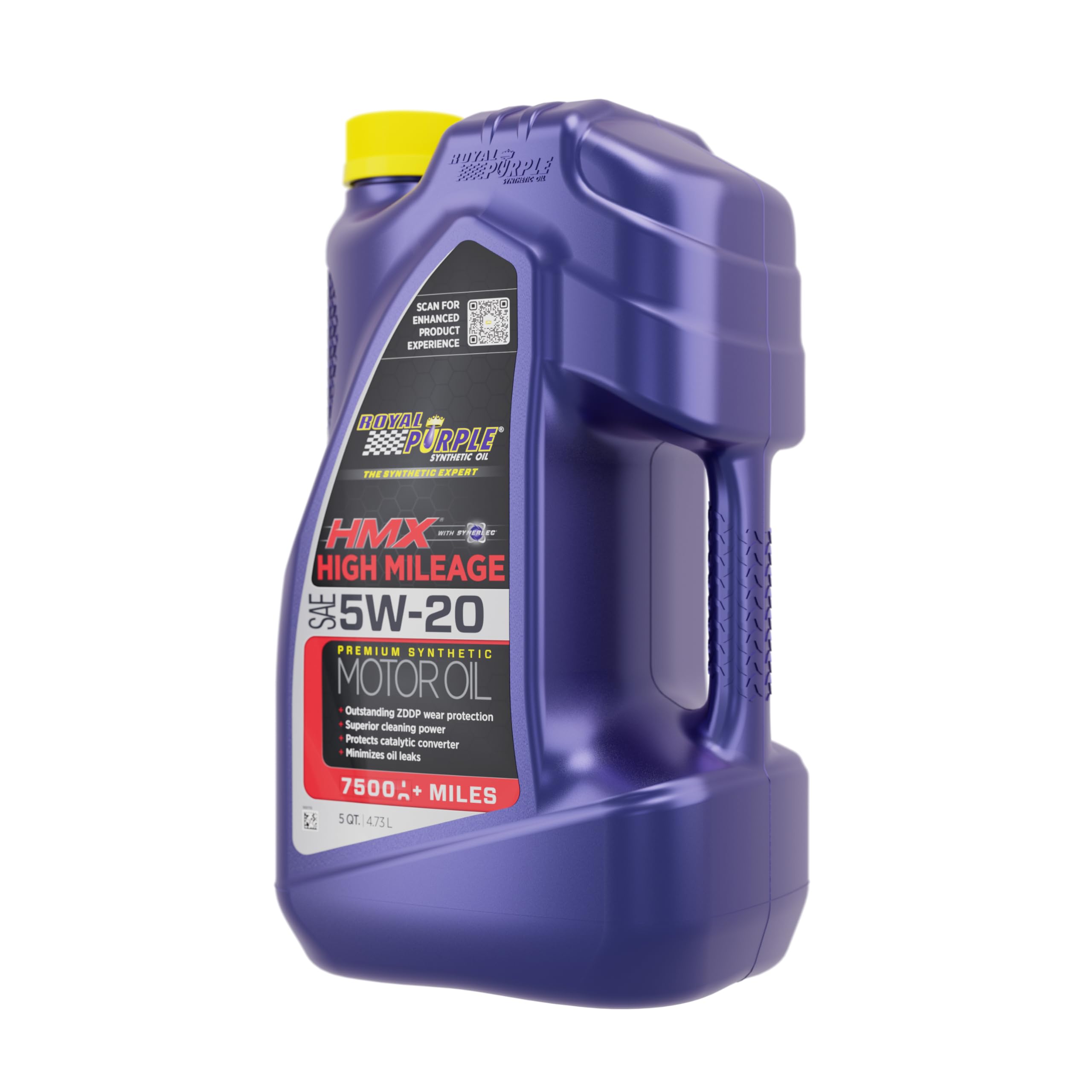 Royal Purple 17518 Hmx High Mileage Synthetic Motor Oil 5W20 5 Quart ...