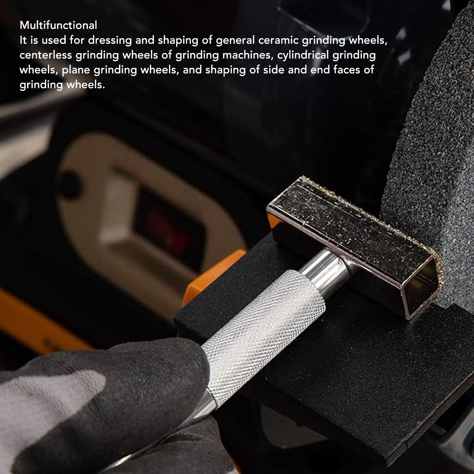 XHTLLO 4PCS Grinding Wheel Dressing, T Shaped Grinding Wheel Dressing Tool, Cemented Carbide Material Handheld Adamas Wheel Dressing for Shaping and Sharpening