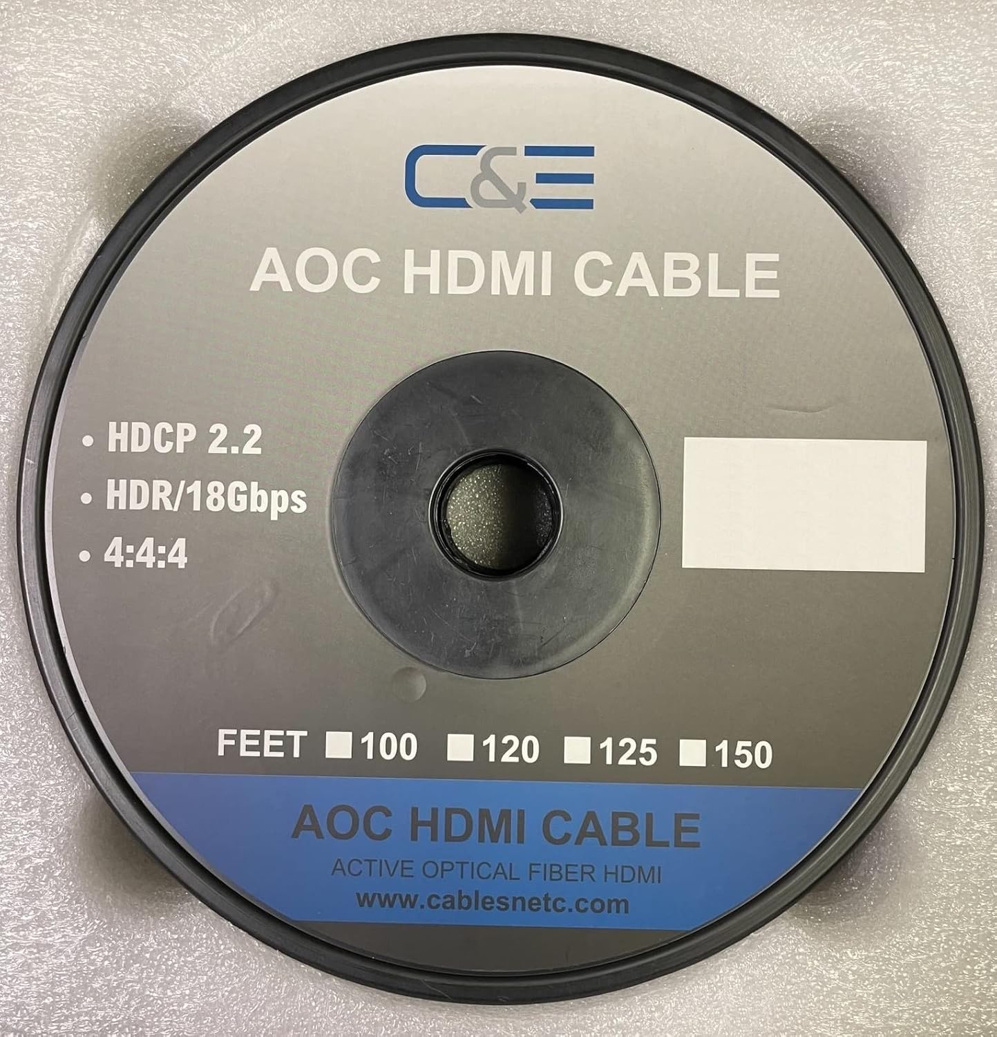 Câble HDMI haute vitesse de 45,2 m, amplificateur de signal intégré prenant en charge la 3D et le canal de retour audio Full HD, CNE618999