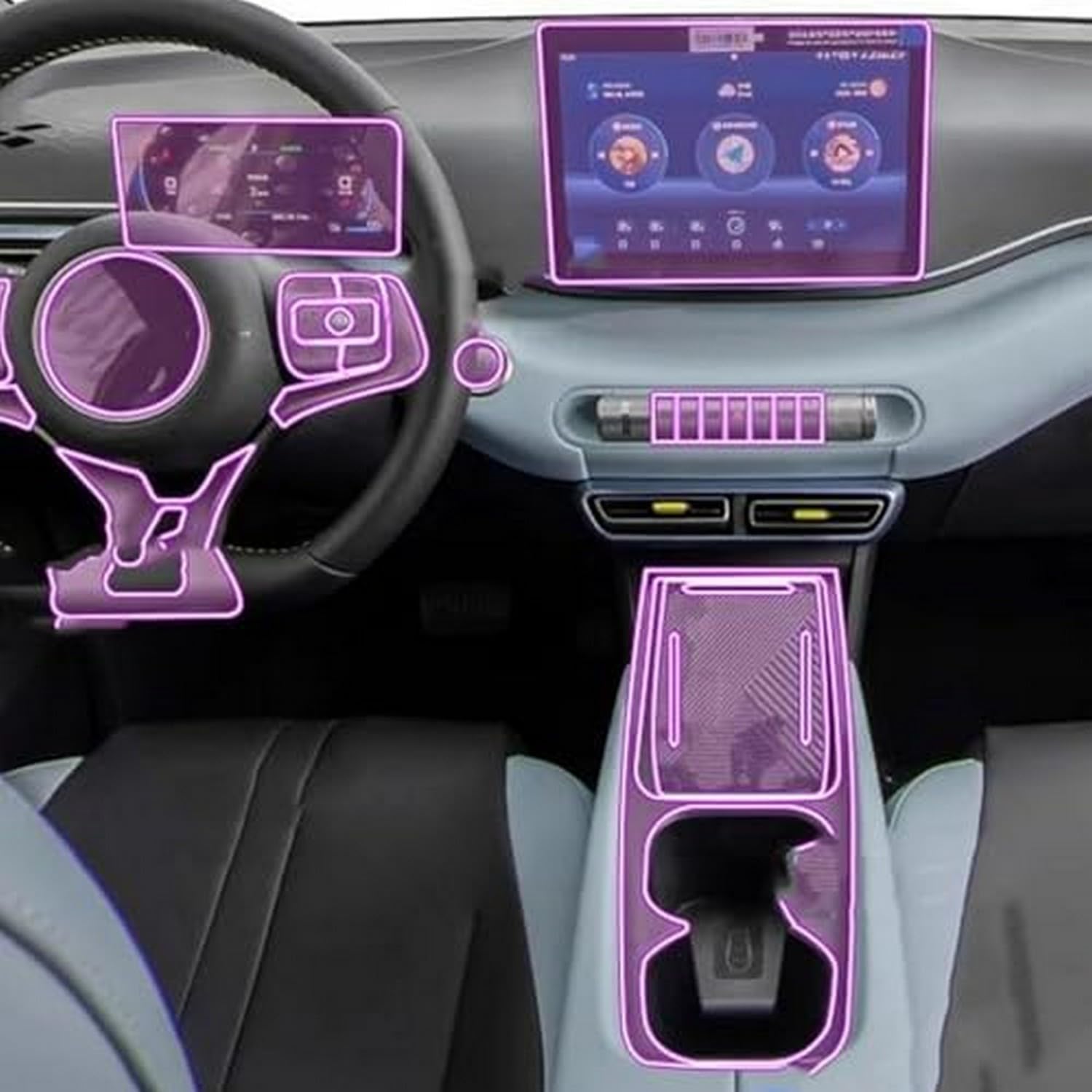 Adhesivo TPU BYD Dolphin MINI EV protector invisible antiarañazos