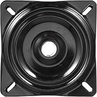 Vista 4 de JEUIHAU Paquete de 2 taburetes de bar de 6.25 pulgadas, placa giratoria de taburete de bar negro, placa de montaje de bases giratorias de asiento