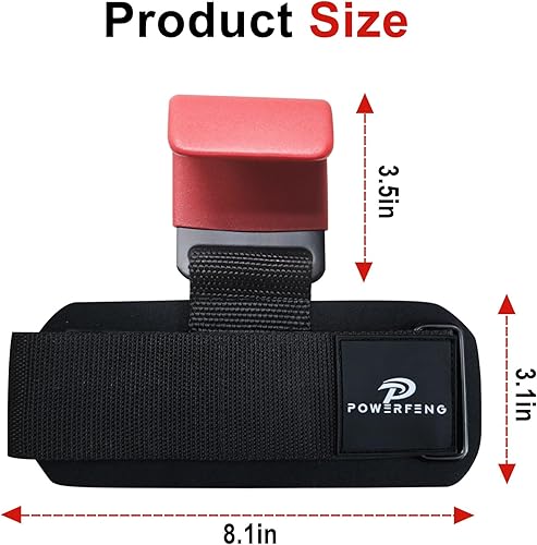 Miniatura 2 de Ganchos de elevación para levantamiento de pesas ganchos de levantamiento de pesas, correas de muñeca, soporte de agarre de mano para levantamiento