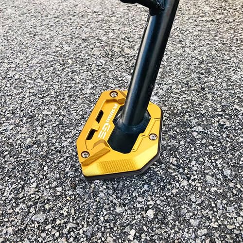 Miniatura 10 de Mokiton Placa de soporte de extensión de soporte lateral para motocicleta compatible con BMW R1200GS LCAdventureRallye  Almohadilla de soporte para