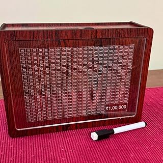 Zesta Piggy Bank for Kids Boys | Wooden Piggy Bank for Girls | Piggy Bank for Adults with Numbers | Piggy Bank with Lock | Savings Box for Adults with Numbers