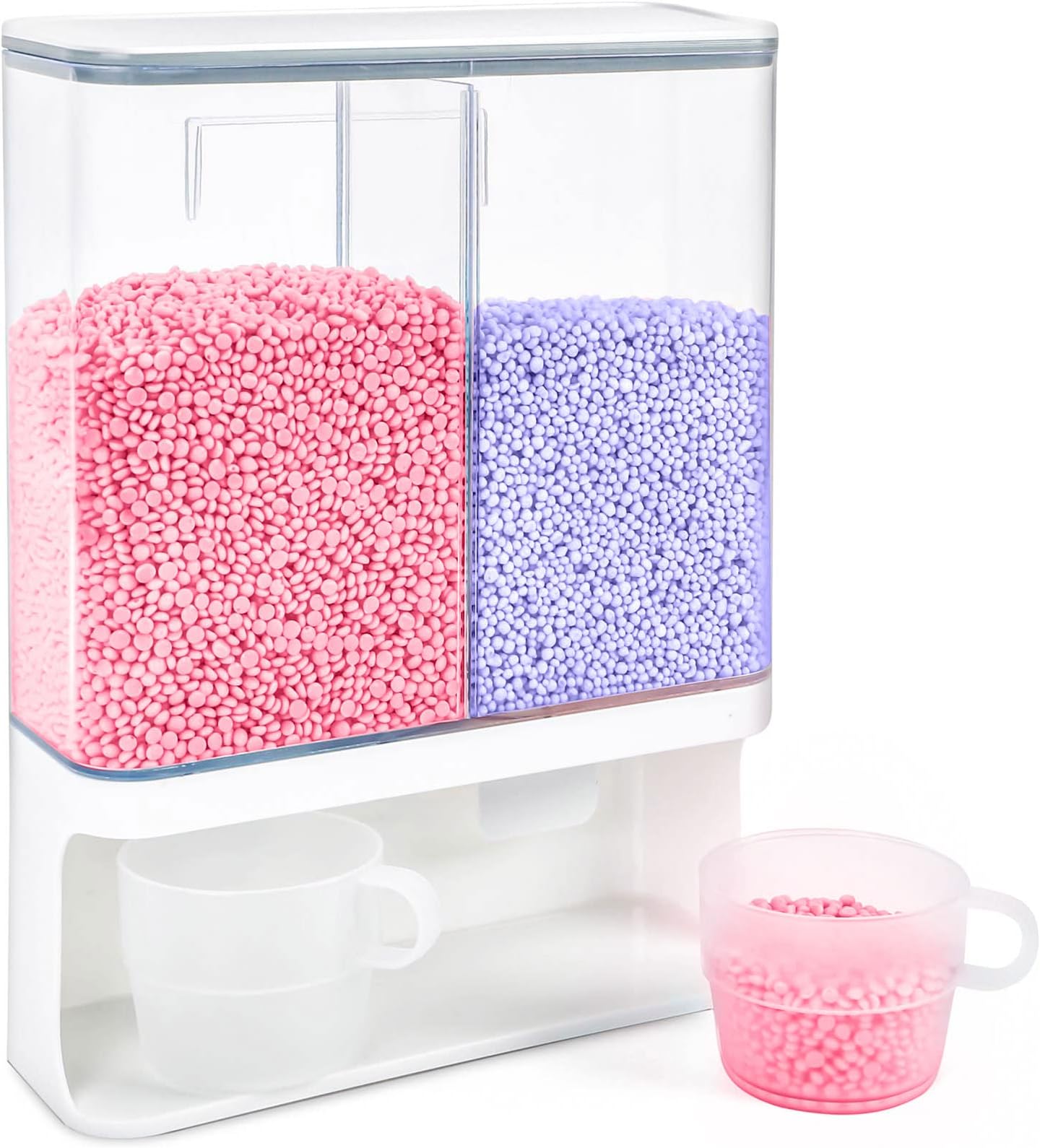 Conworld Laundry Beads Dispenser -Laundry Detergent Dispenser, Easy Access to Scented Beads, Laundry Room Organization Suitable for Laundry Beads , Laundry Powder, Rice (BPA Free )