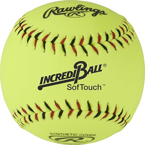 Rawlings Incredi-Ball Softstitch-Softbälle in Gelb, 27,9 cm und 30,5 cm Optionen