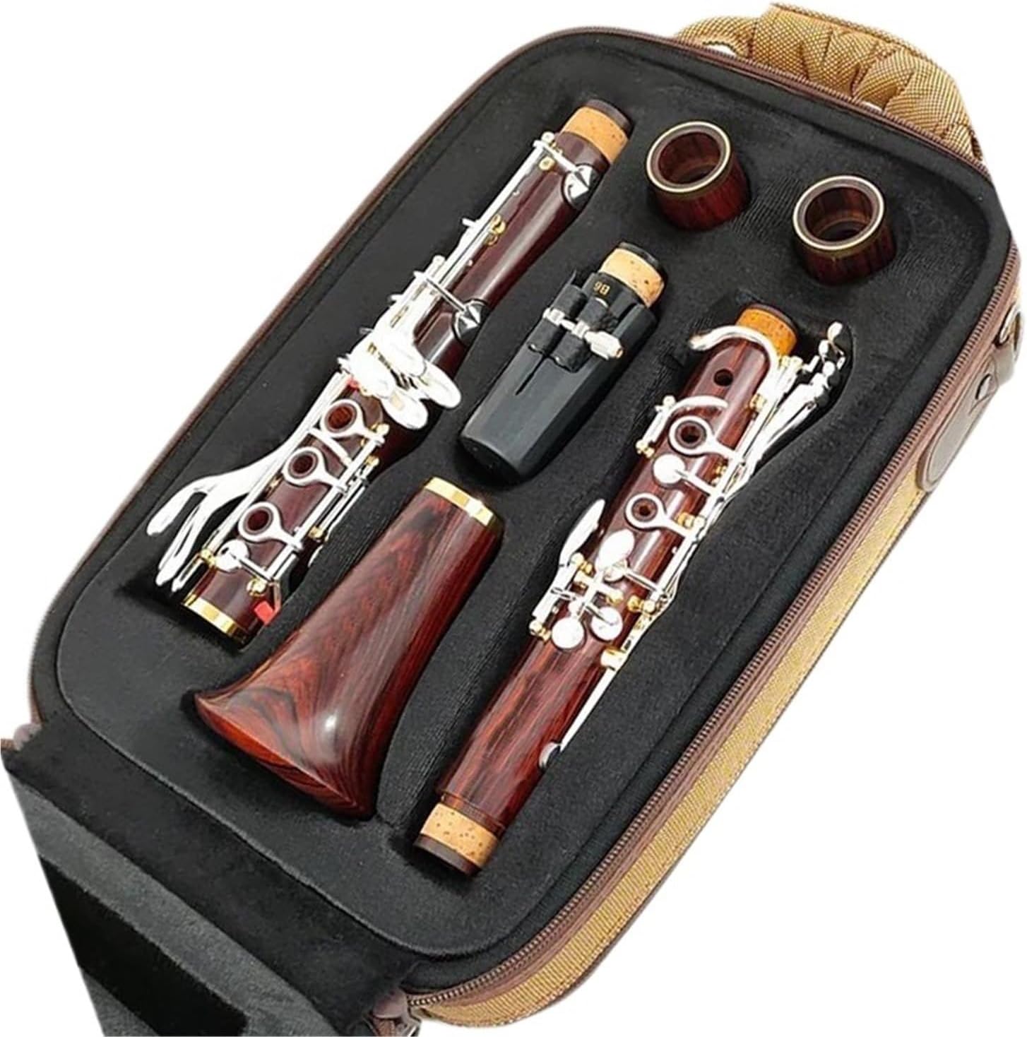 Professional Silver plated Key Wooden Clarinet Bb Tune Clarinet