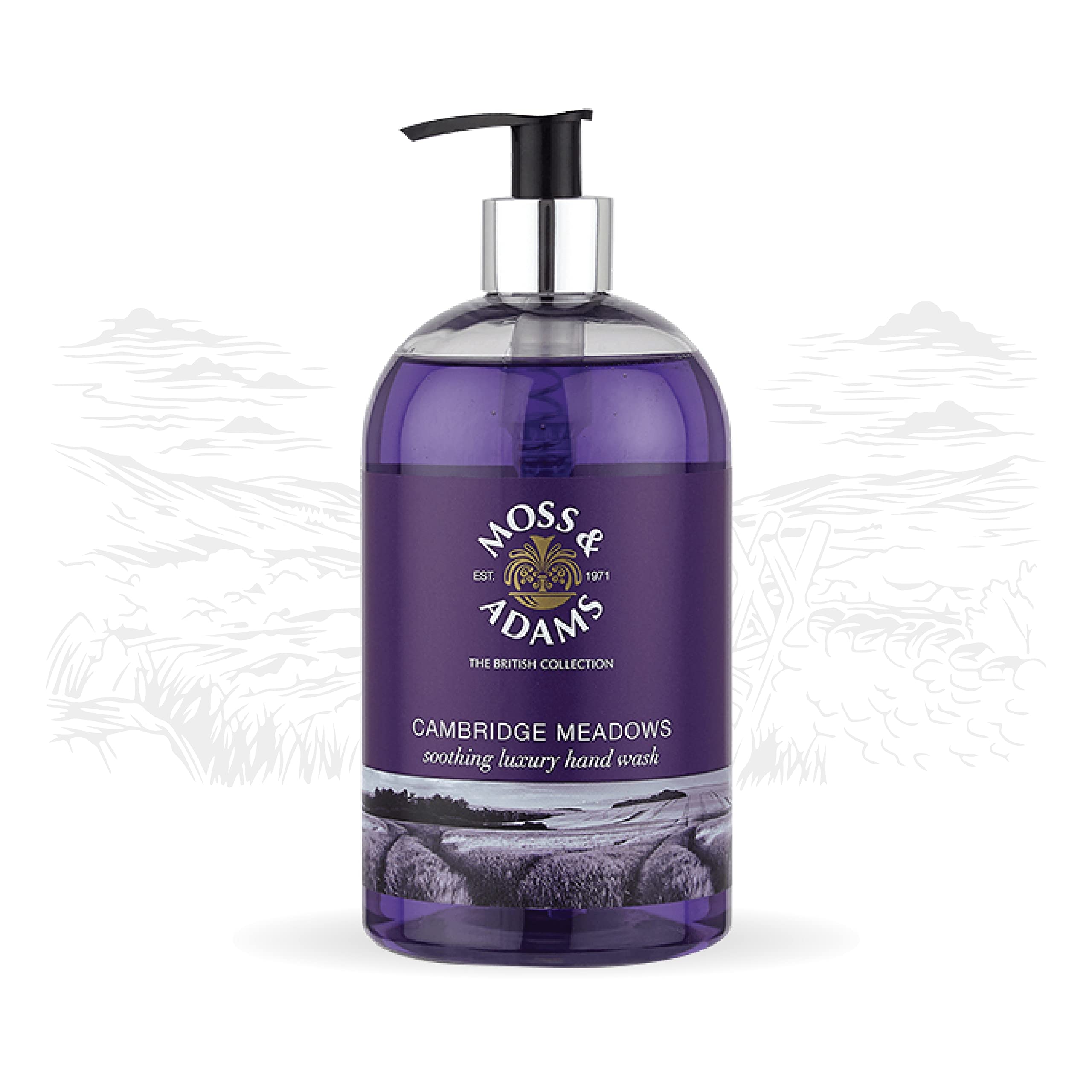 Moss & Adams Cambridge Meadows Germ Protection Refreshing Luxury Hand Wash - 500ml | Smart Living Product