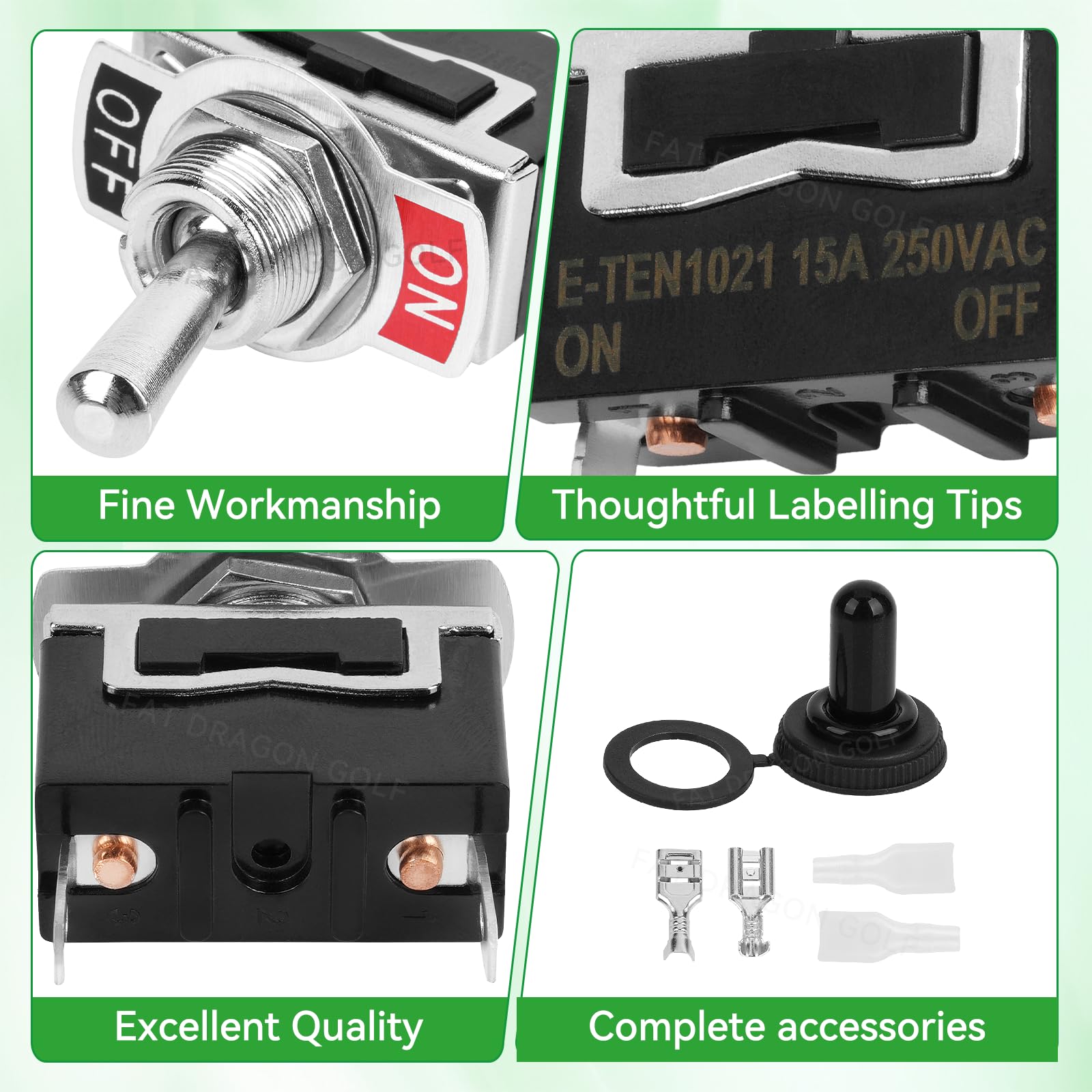 Panglong Club Car Precedent Tow Run Switch, Electric Precedent Tow/Run Switch Suitable for 2004-Newer Club Car Precedent Electric Models, OEM#102511101