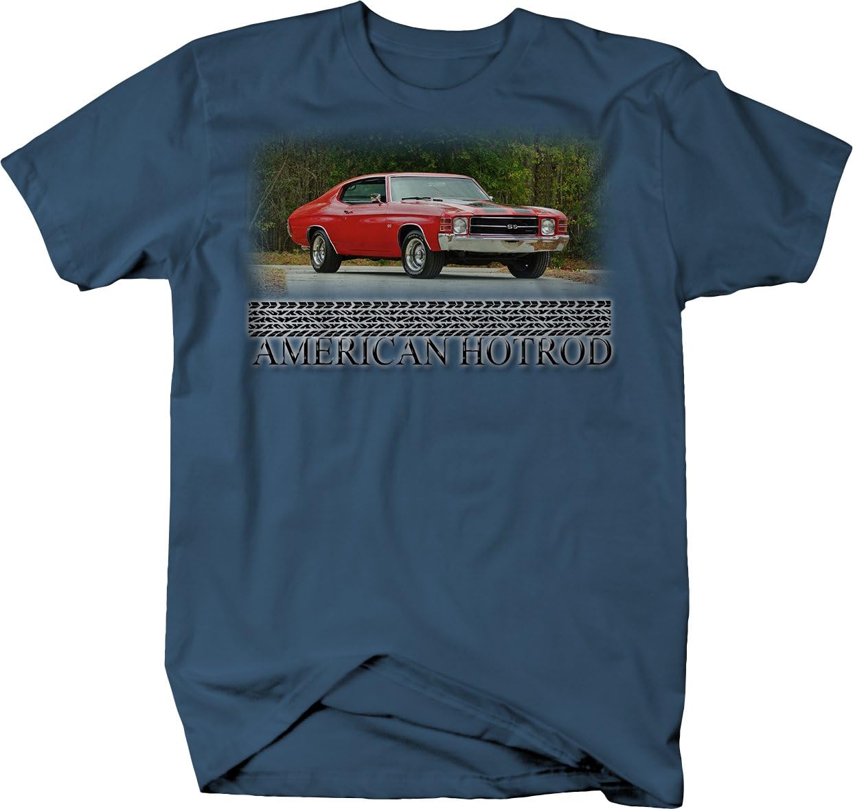 American Hotrod Muscle Car Chevelle SS Red V8 70's Muscle