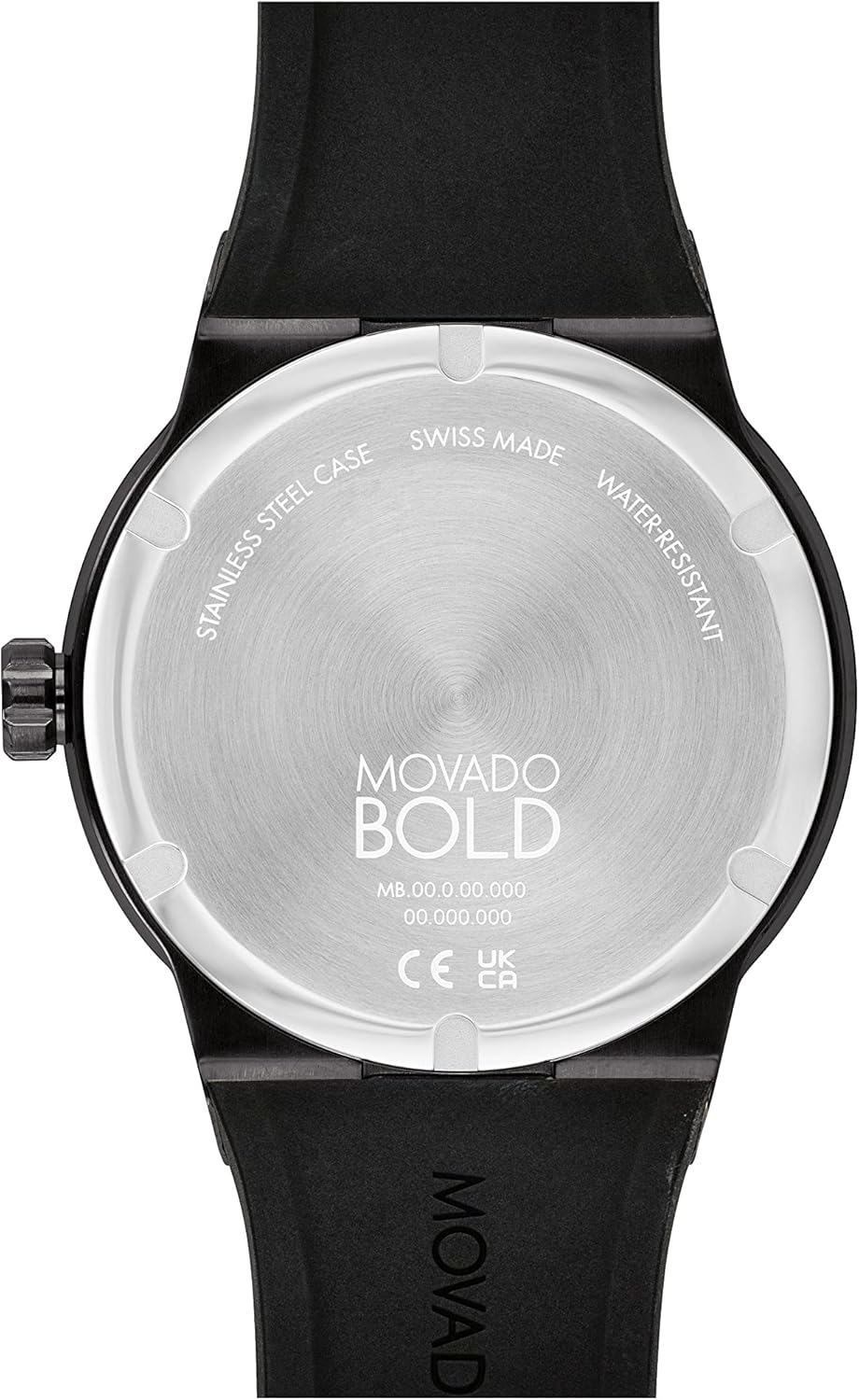 Movado Bold Fusion Men's Luxury Quartz Watch - Swiss Movement, Silicone Strap, Water Resistance 50 Meters (5ATM) - Classic Timepiece - Gift for Him - 42mm - Image 3