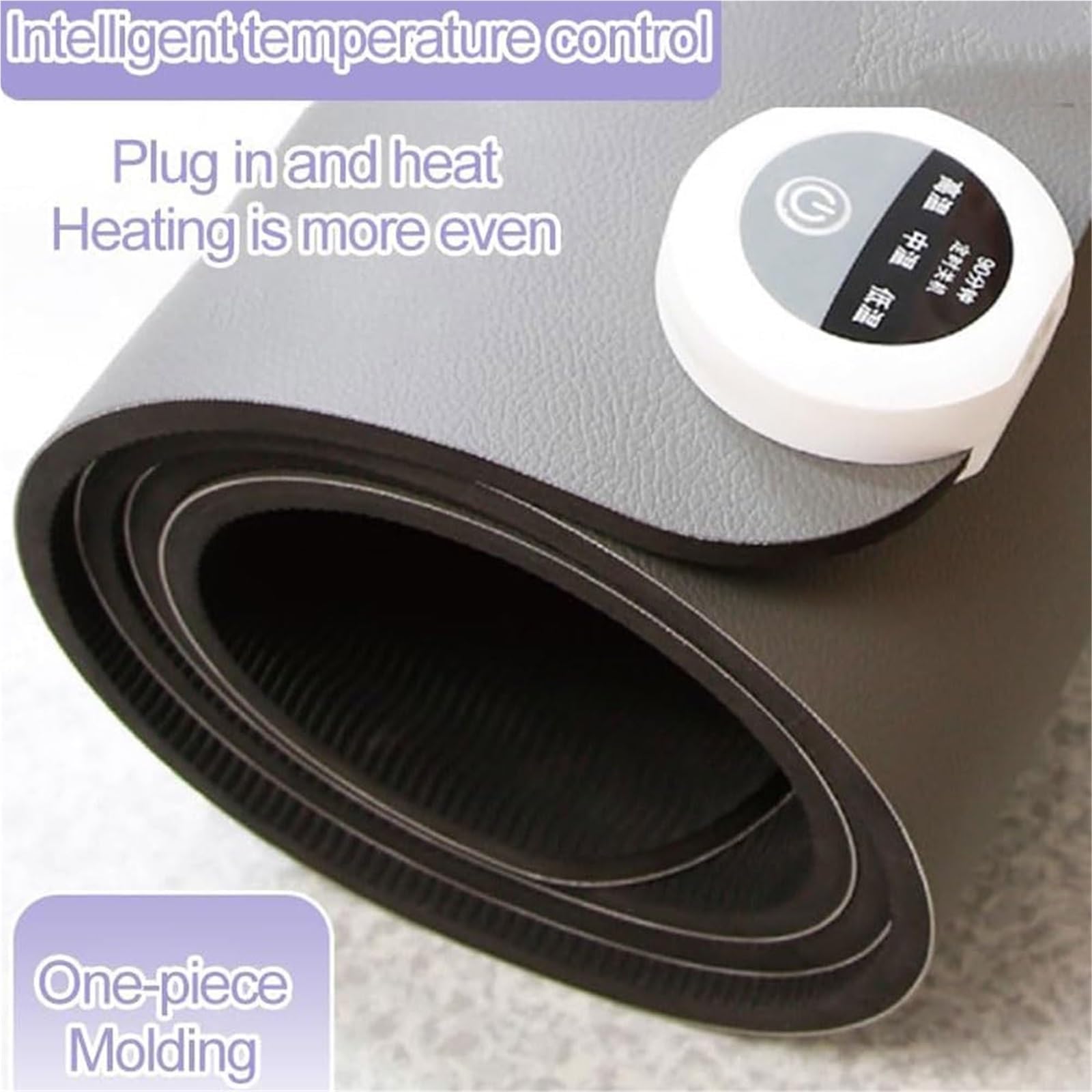 Tappetino da yoga riscaldato elettrico, antiscivolo, in TPE, spessore 8 mm, temperatura regolabile 10-60 ℃, timer 1-12 ore, per fitness a casa e allenamento invernale