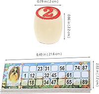 Vista 7 de VICASKY Russian Lotto - Juego de bingo de madera para adultos y familia, juego de tombola estilo soviético vintage, ideal para viajes, reuniones