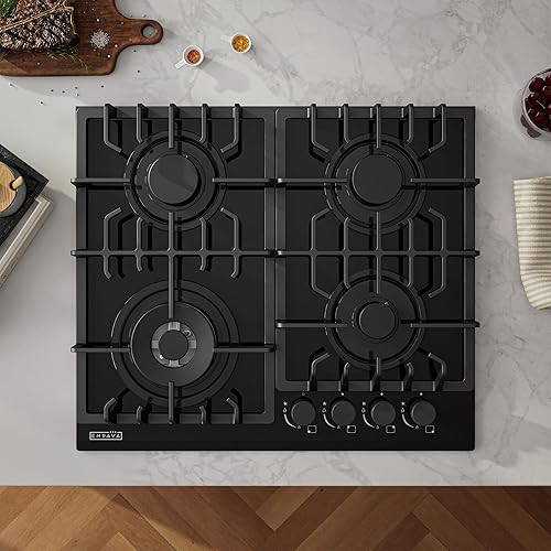 Miniatura 3 de Empava - Anafe para estufa de acero inoxidable integrada, 34 pulgadas, con quemadores Italy Sabaf, EMPV-34GC5B90A.
