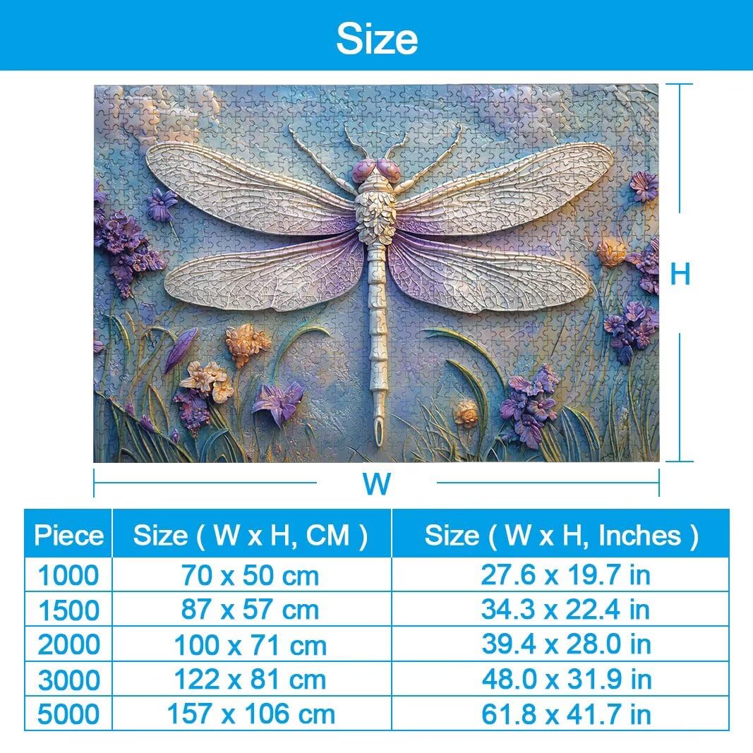 Puzzle Libélula, Puzzle 1000 Piezas para Adultos, Regalo Mujer/Hombre -2235