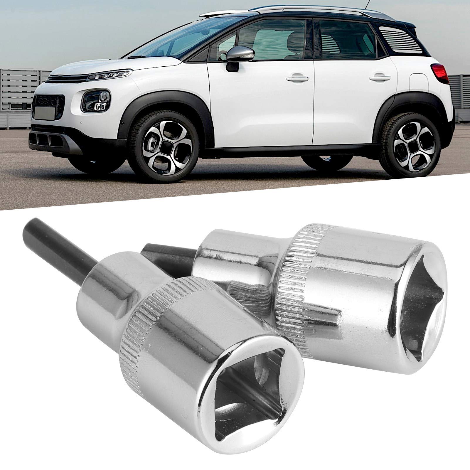 2Pcs Unistrut Socket: 1/2in Square Drive Strut Spreader Tool for CITROEN, Aluminium Alloy Strut Leg Pry Socket Tool