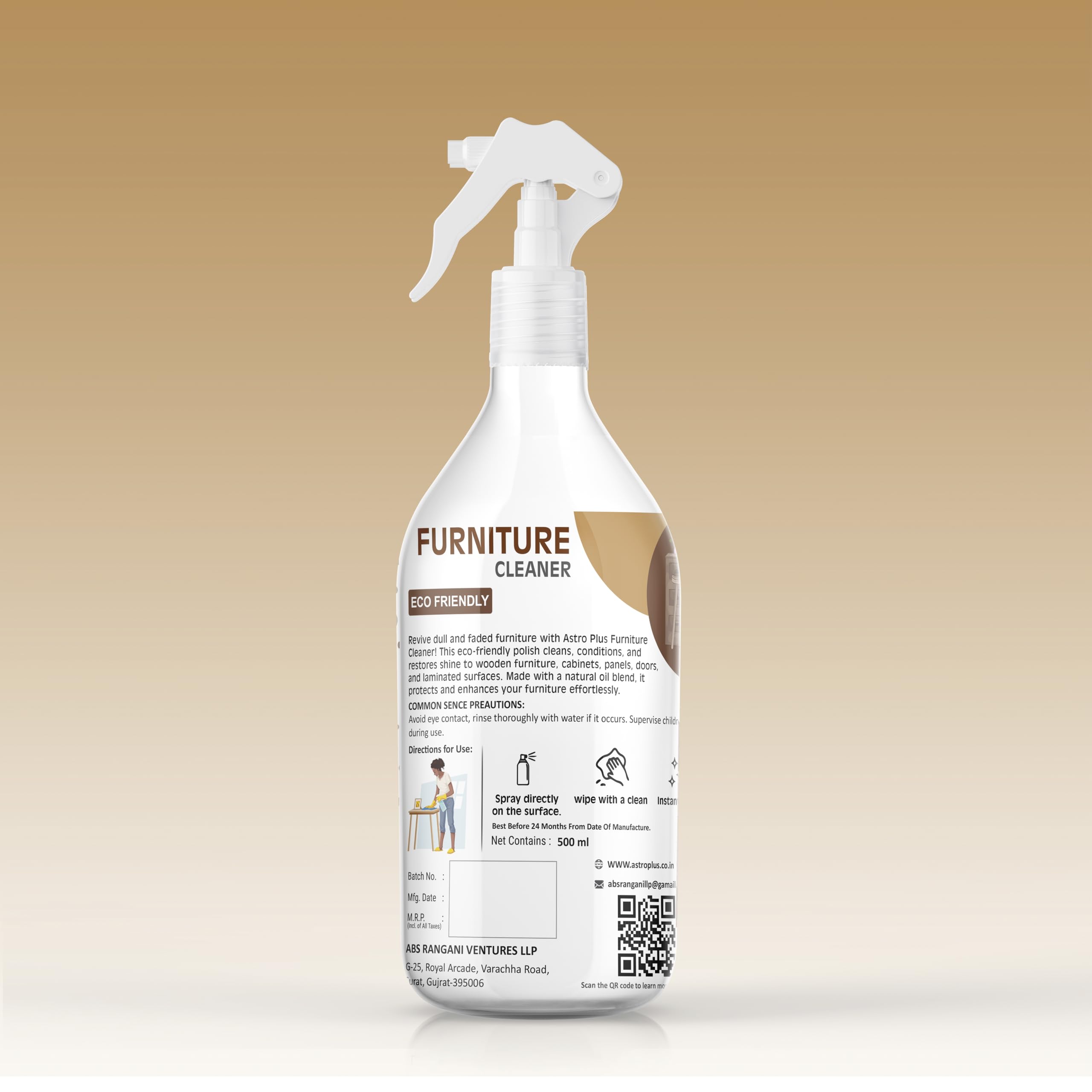 Astro Plus+ Furniture Cleaner Liquid – Removes Stains and Restores Shine (500 ml) 4