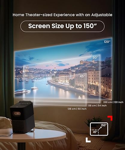 Miniatura 6 de TCL Proyector inteligente A1s compatible con 4K, Google TV y Netflix con licencia oficial, WiFi y Bluetooth, enfoque automático Keystone, nativo