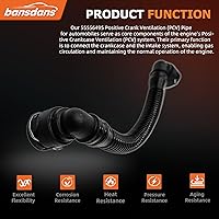 Vista 4 de 55556495 Tubo de ventilación positiva de manivela (PCV) para Chevy 2011-2015 Cruze 1.8L L4 Cruze Limited 1.8L L4 2009-2011 Aveo 1.6L L4 OE