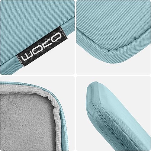 Vista 100 de MoKo Funda para tablet de 12.9 pulgadas para iPad Pro M4 y Air M2 2024, iPad Pro 12.9 M2 y M1, Galaxy Tab S8+/S9+ 12.4, bolsa de poliéster claro