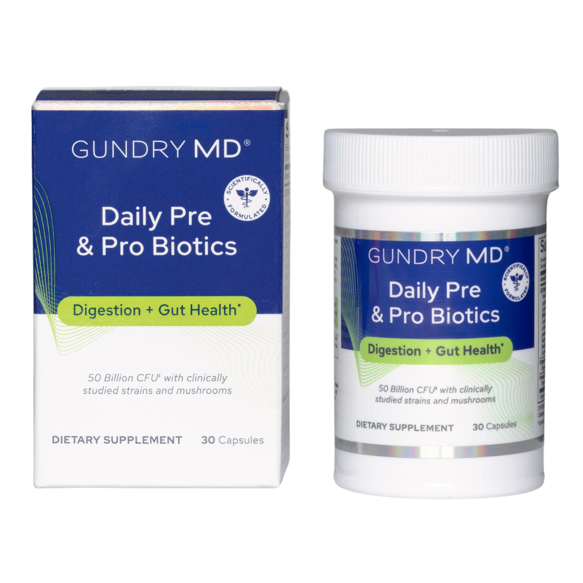 Gundry MD® Daily Pre & Pro Biotics with 50 Billion CFUs, 30 Servings