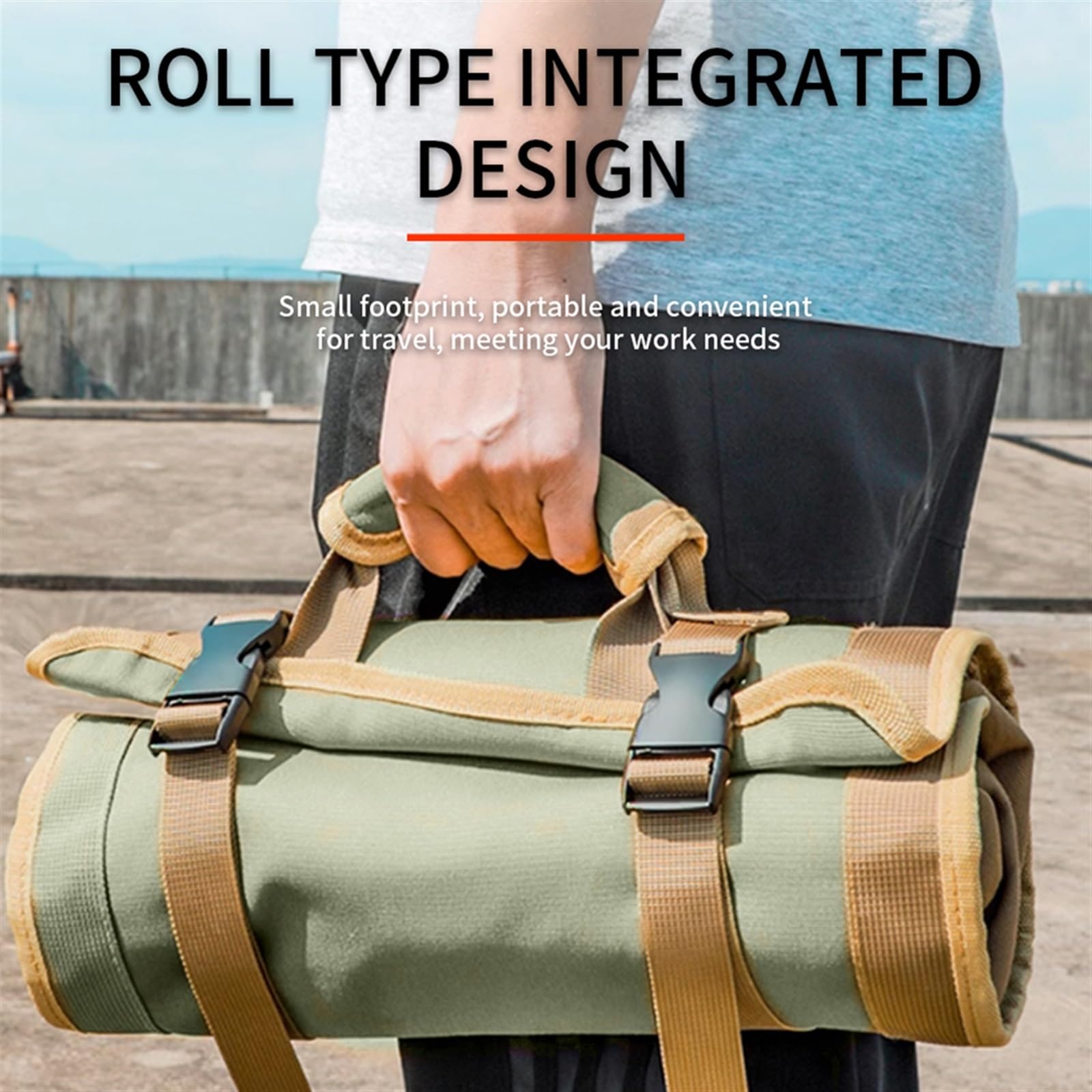 Borsa Avvolgibile Per Attrezzi - 37 Tasche, Tessuto Oxford Impermeabile, Portatile Per Cacciaviti E Chiavi - Foto 6