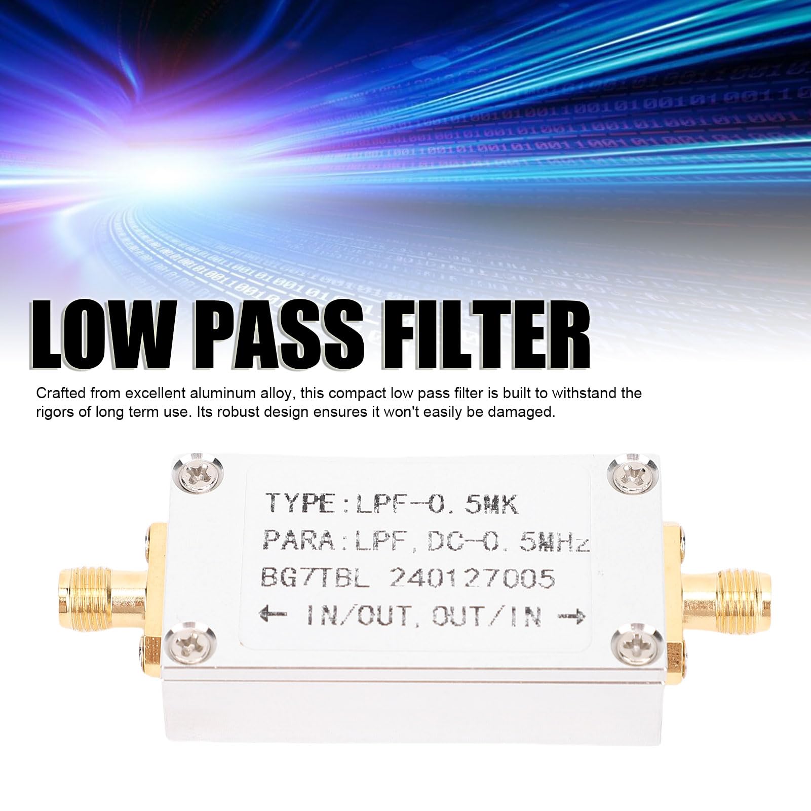 Jectse Radio Low Pass -Filter, Filtre Passe-Bas Robuste pour Le Traitement du Signal