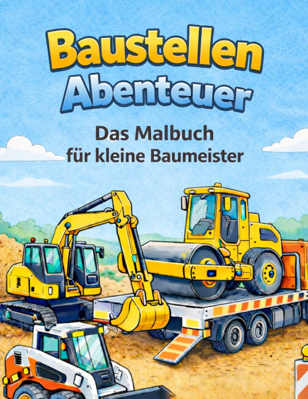 BAUSTELLEN ABENTEUER: Das Malbuch für kleine Baumeister