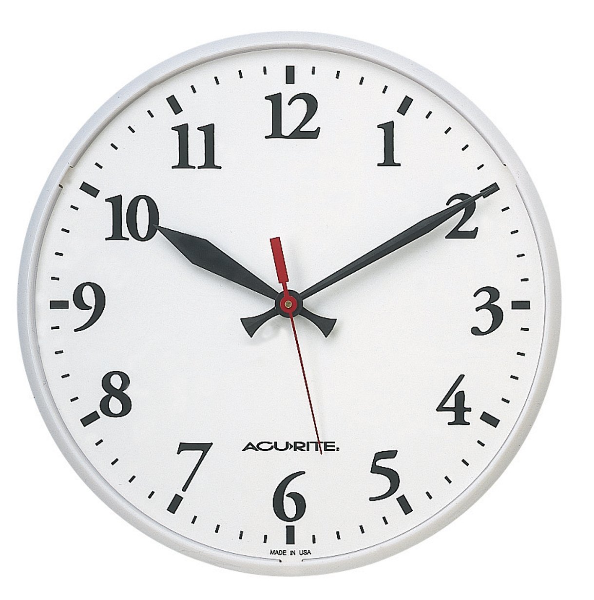 AcuRite 1960 12.5-Inch Indoor or Outdoor Clock