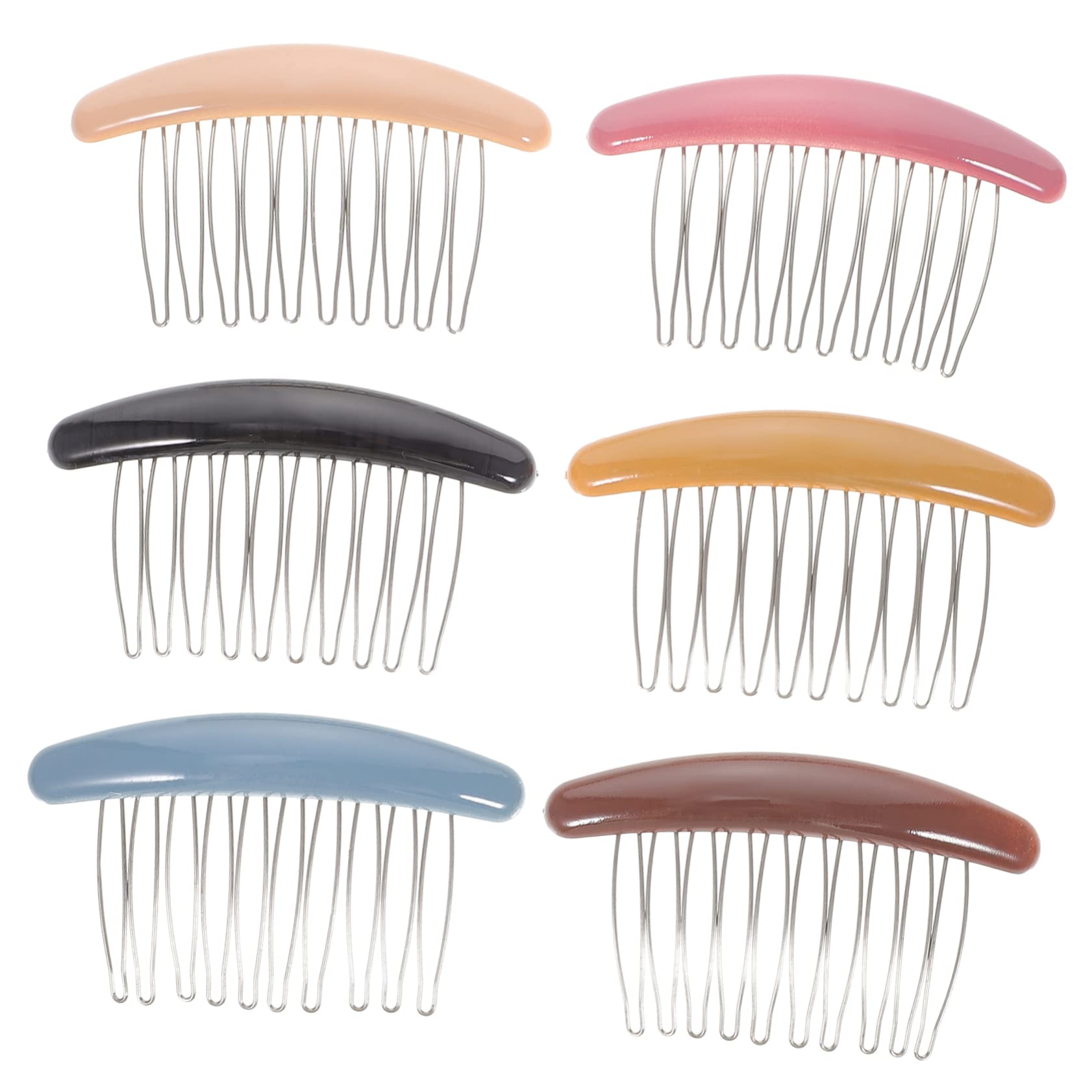 SHERCHPRY 6Pcs Non Slip Hair Side Combs Decorative Hair Combs for Women and Lightweight Styling Accessories Occasion
