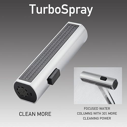 Miniatura 77 de Grifos de cocina de níquel cepillado con rociador desplegable y dispensador de jabón, un solo orificio y mango, grifo extraíble, grifo de fregadero