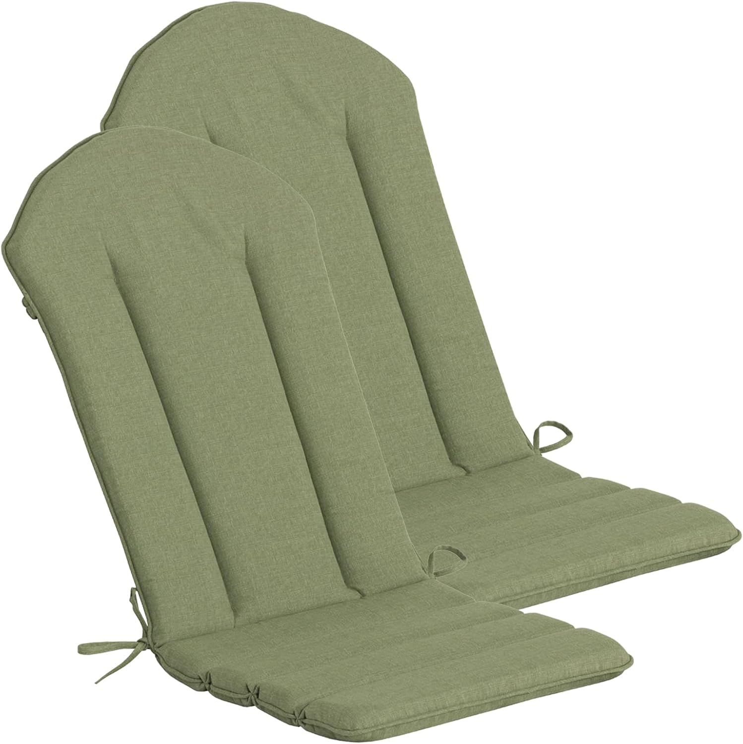 COZYVIDA 50"x20" Adirondack Chair Cushion Set of 2, Water-Resistant Fade Resistant High Back Outdoor Rocking Chair Cushion for Patio,Green