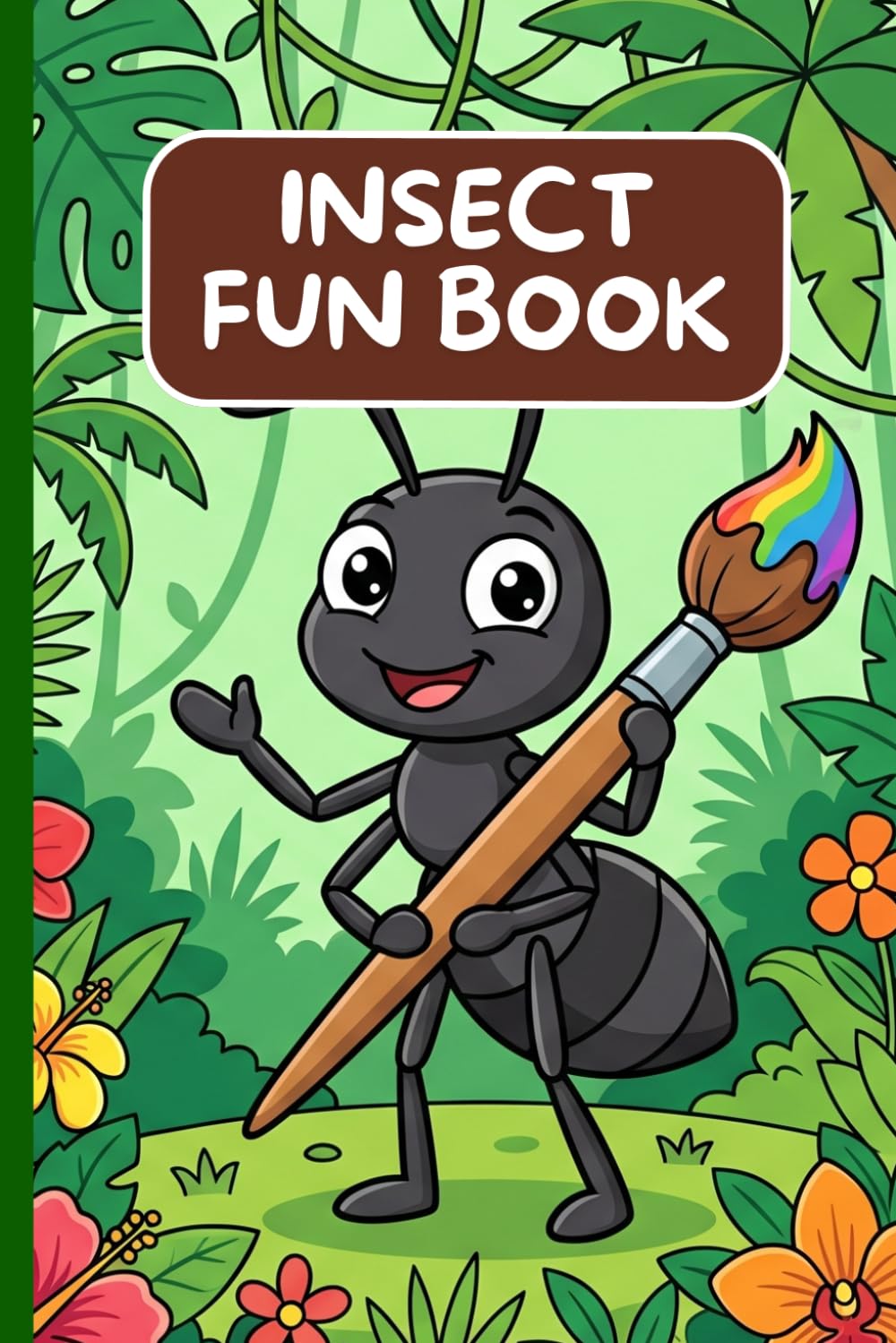 Insect Fun Book | Easy Coloring Book: Insect Coloring Book for Kids