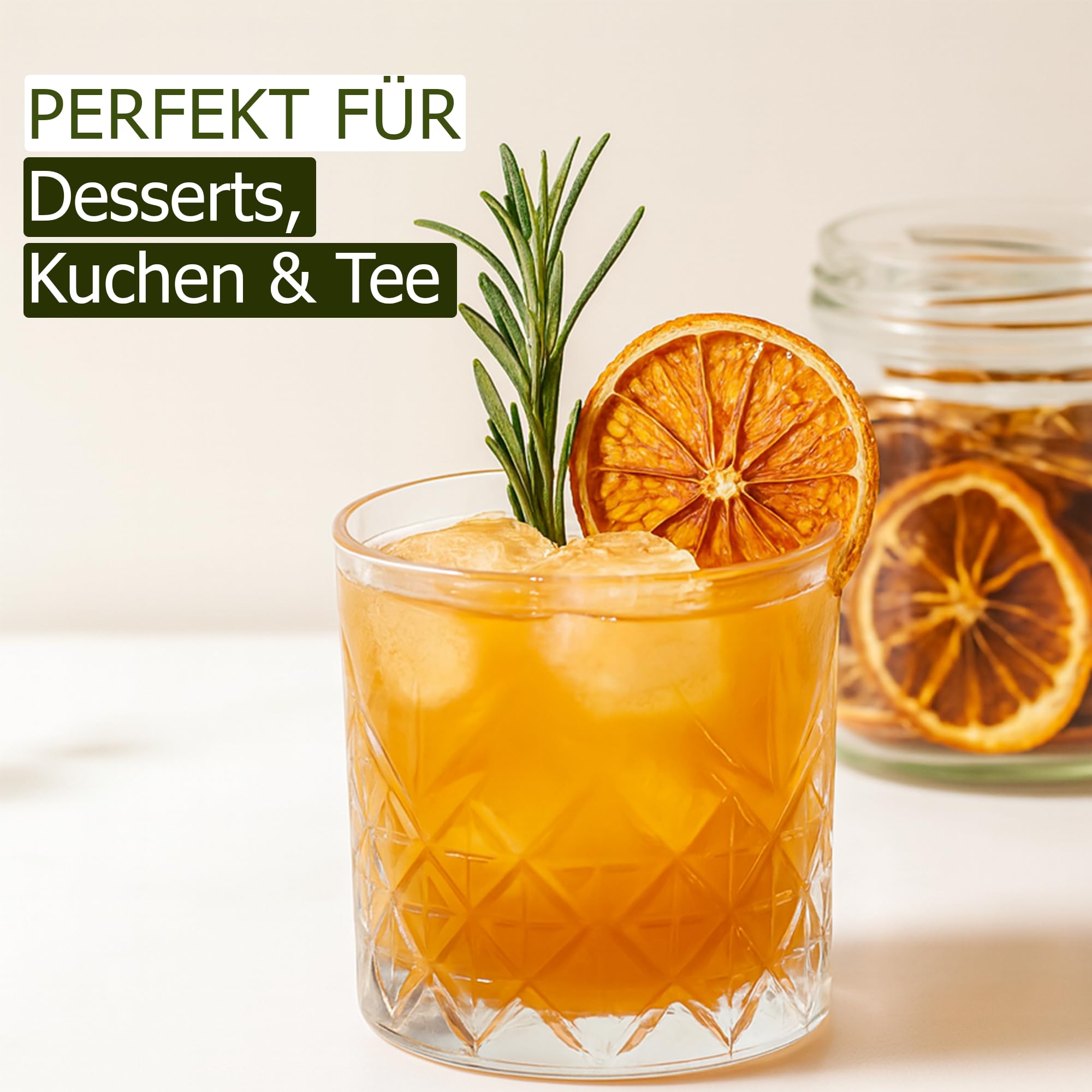 Alucra getrocknete Orangenscheiben Vorteilspaket 5 x 100g - naturbelassen ohne Zucker - Dekoartikel für Frühling - Tischdeko, Kranz Deko, Cocktail Deko - Trockenfrüchte für Snacks und Früchte Mix 500g