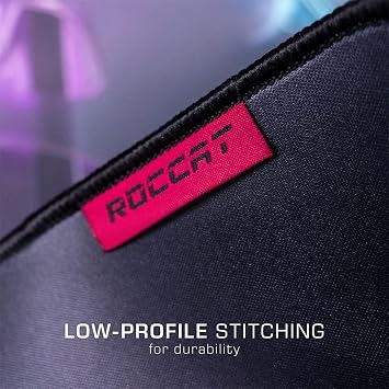 ROCCAT Sense Icon XXL PC Gaming Mousepad, Non-Slip Rubber Backed, Custom Art, Durable Resin-Treated Cloth Surface with Low-Profile Stitched Edges, XXL, Rectangle, Black