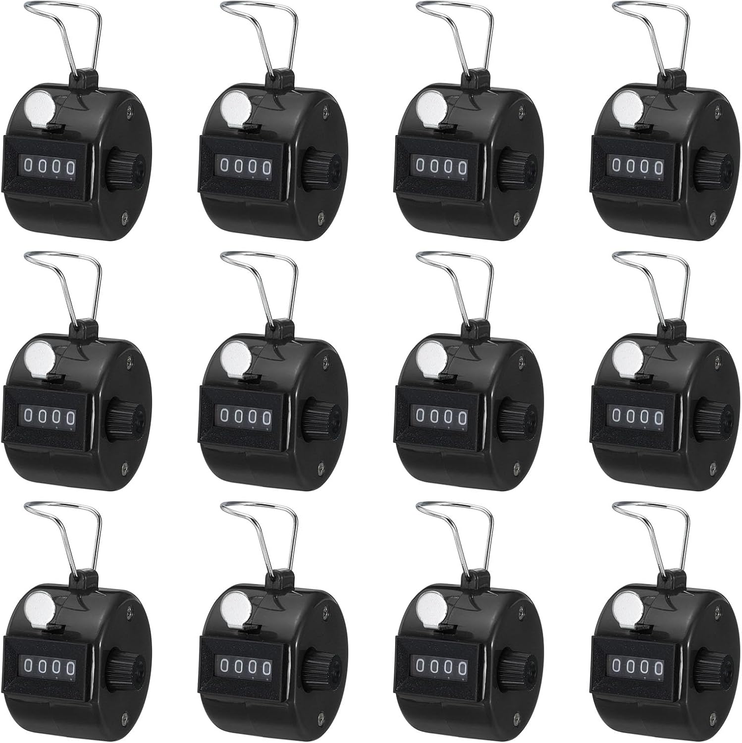 PATIKIL Clicker Counter, Tally Counter Clicker 4 Digit Number Hand Counter Clicker Handheld Plastic Small Workout