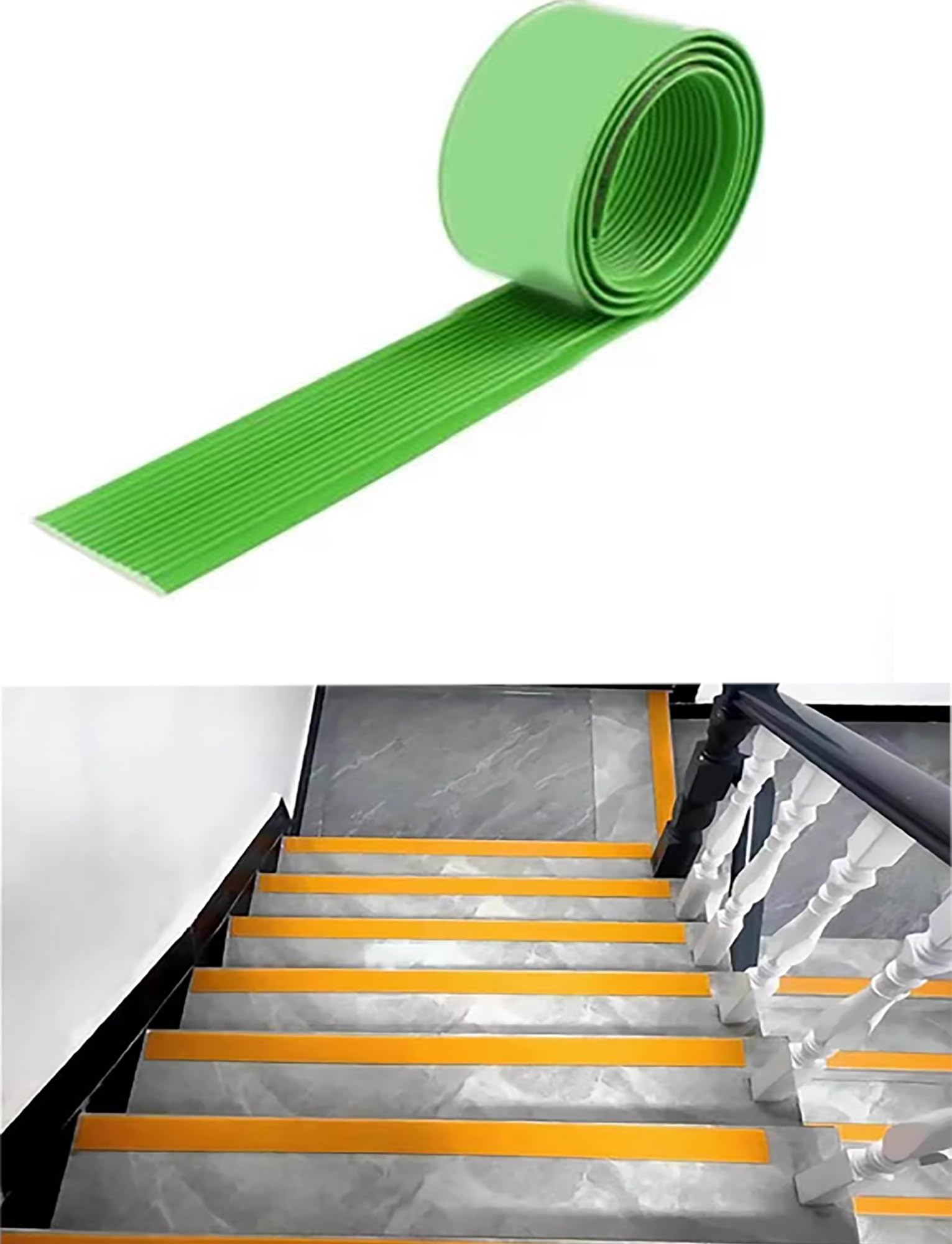 Cinta de tracción, autoadhesiva, antideslizante, PVC, antideslizante, para escaleras, tiras de seguridad impermeables para escalones, rampas y suelos, 7.9 pulgadas de ancho, 3 m de longitud