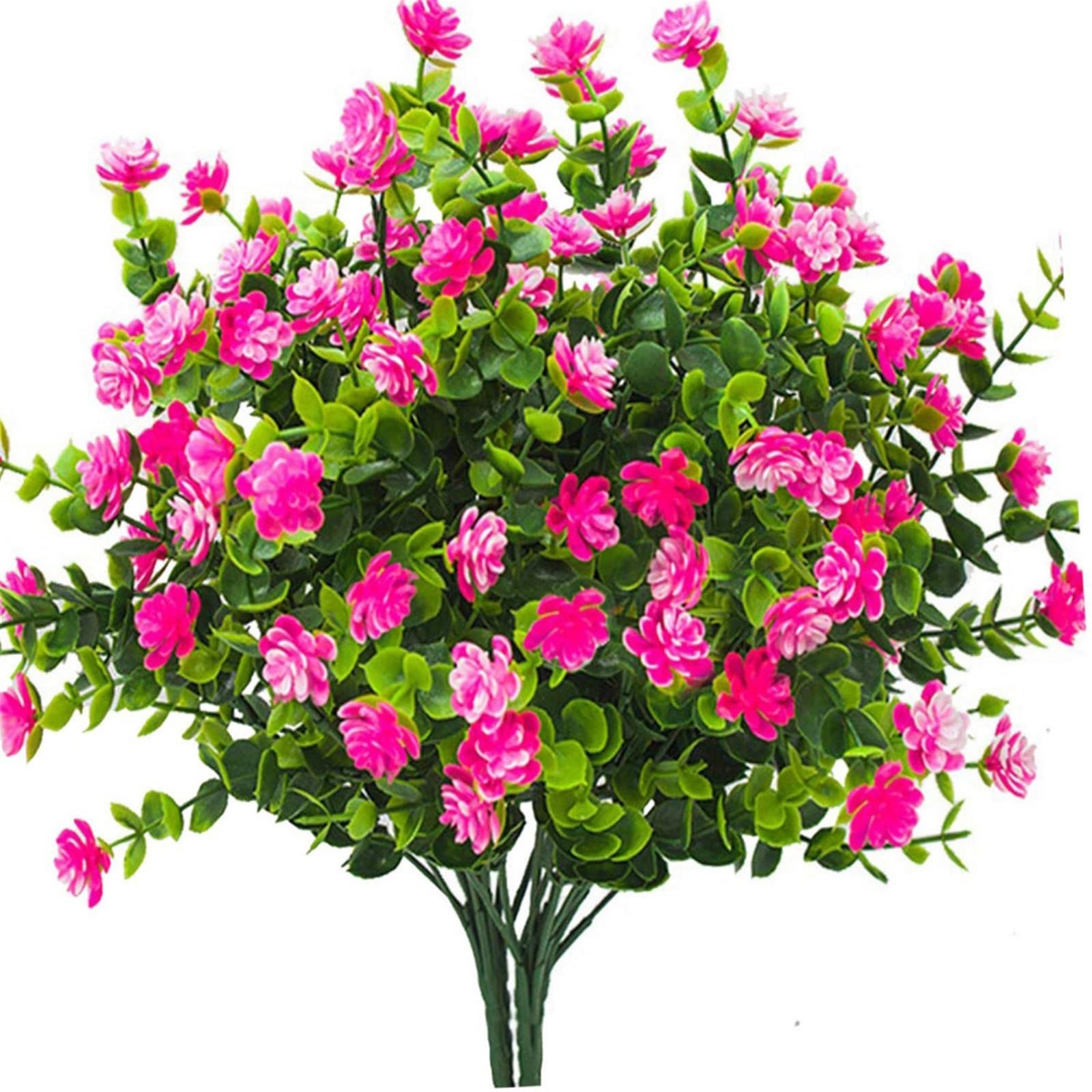 WBCDXCBB Simulated Plastic Like Plant, Orange Eucalyptus Flowers 1Pcs(Roseredeucalyptusflower)