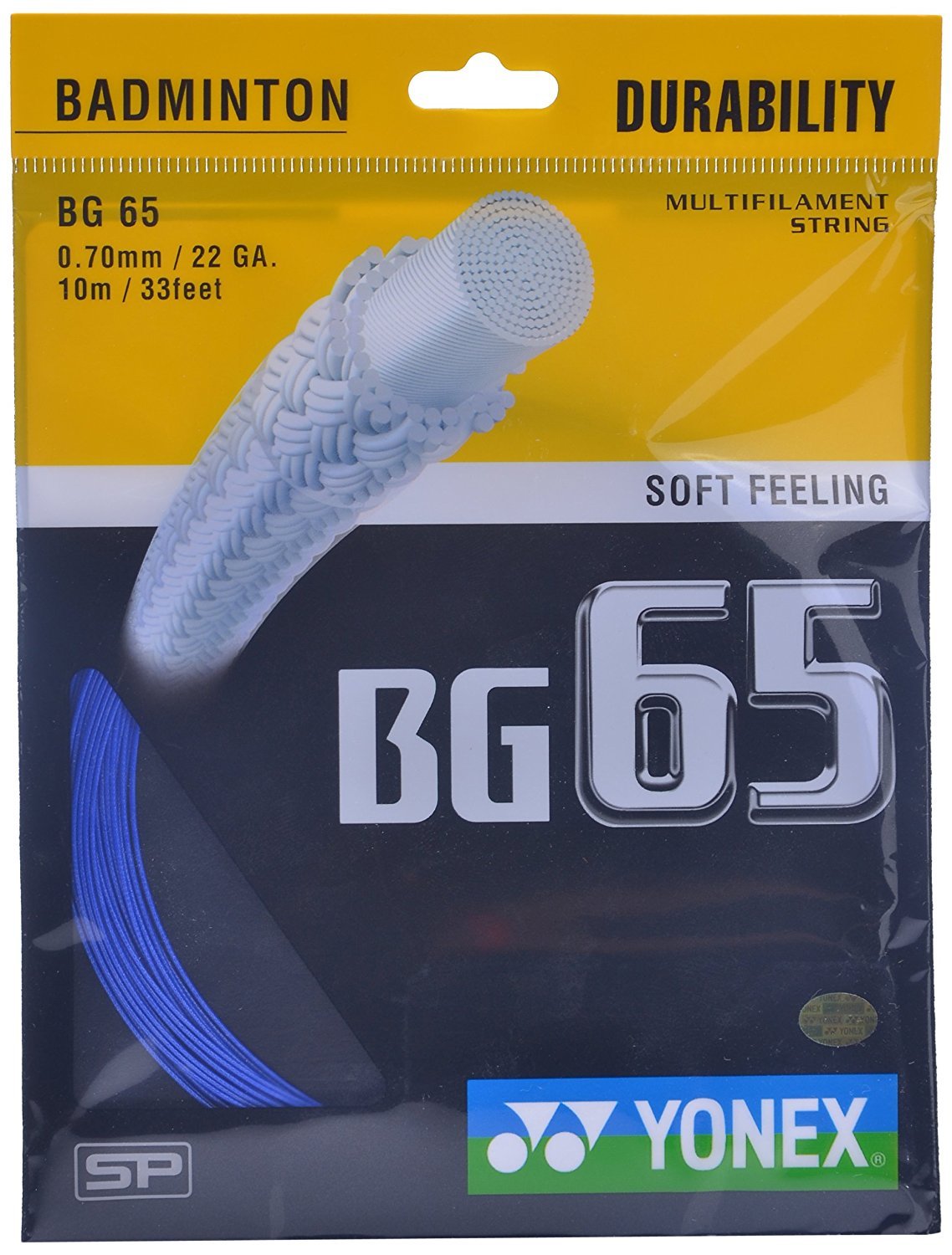 Yonex Badminton String BG 65 |Royal Blue |Gauge 0.70mm| (B07FSNS9Y6) Amazon Price History, Amazon Price Tracker