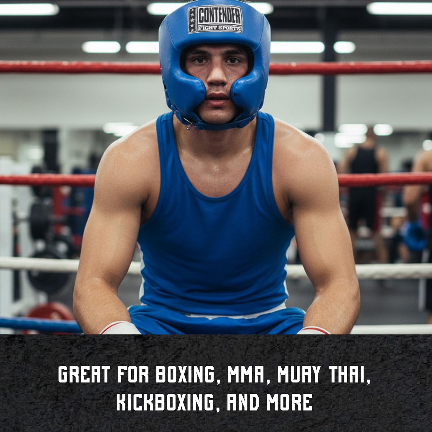 Contender Fight Sports Kask bokserski na zawody, z policzkami, czarny, rozmiar M (nowy)