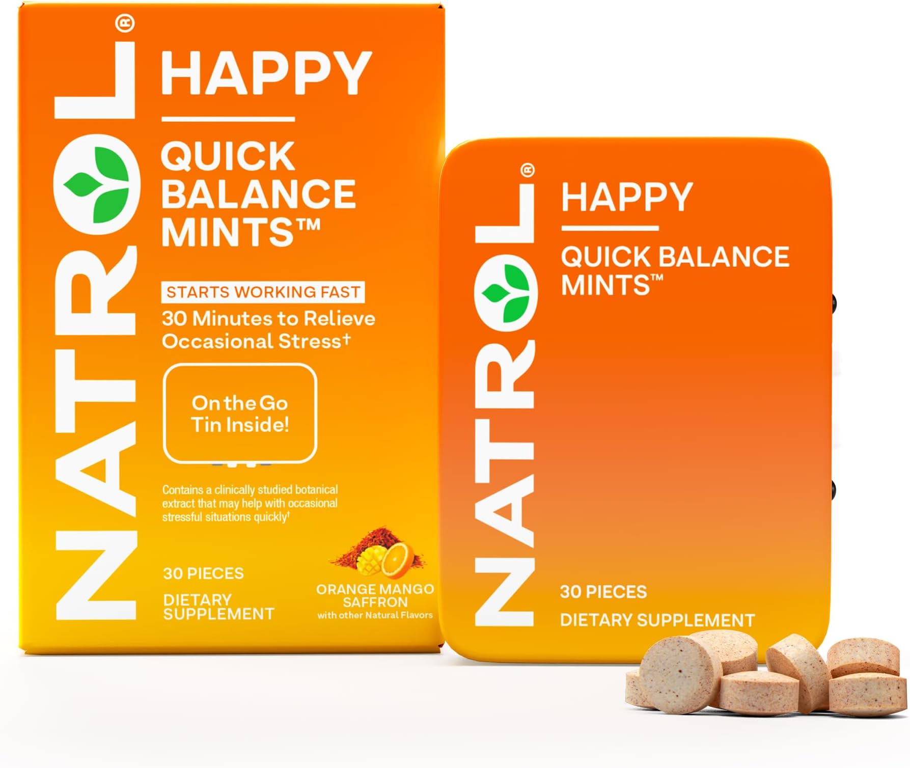 Amazon.com: Natrol Quick Balance Happy Mints, Occasional Stress Relief ...