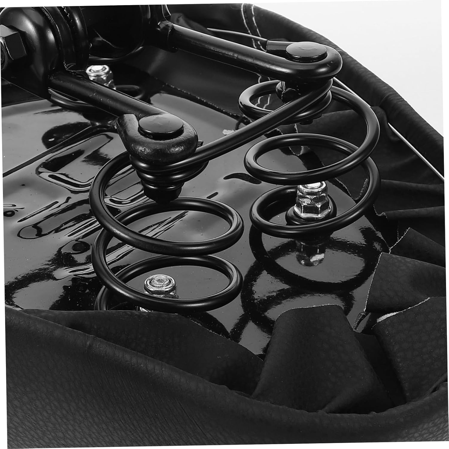 BESPORTBLE Electric Bike Saddle Replacement Supportive Cushion for Electric Seat Shock Absorption Easy Installation Stable Replacement Seat Includes Springs Night Reflective Mark