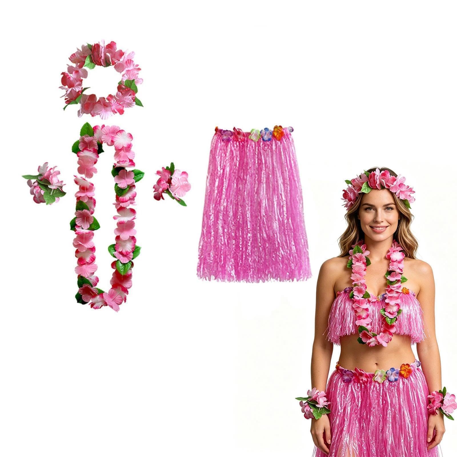 MAIKAOZAI Women‘s Hawaiian Floral Fancy Dress Summer Beach Party Outfits